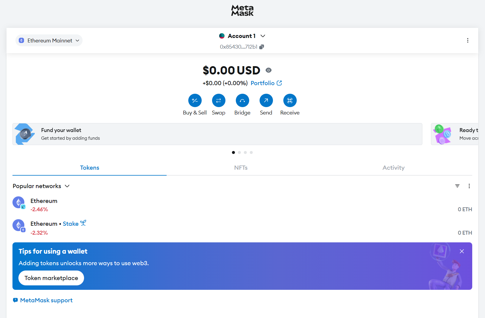 Open MetaMask