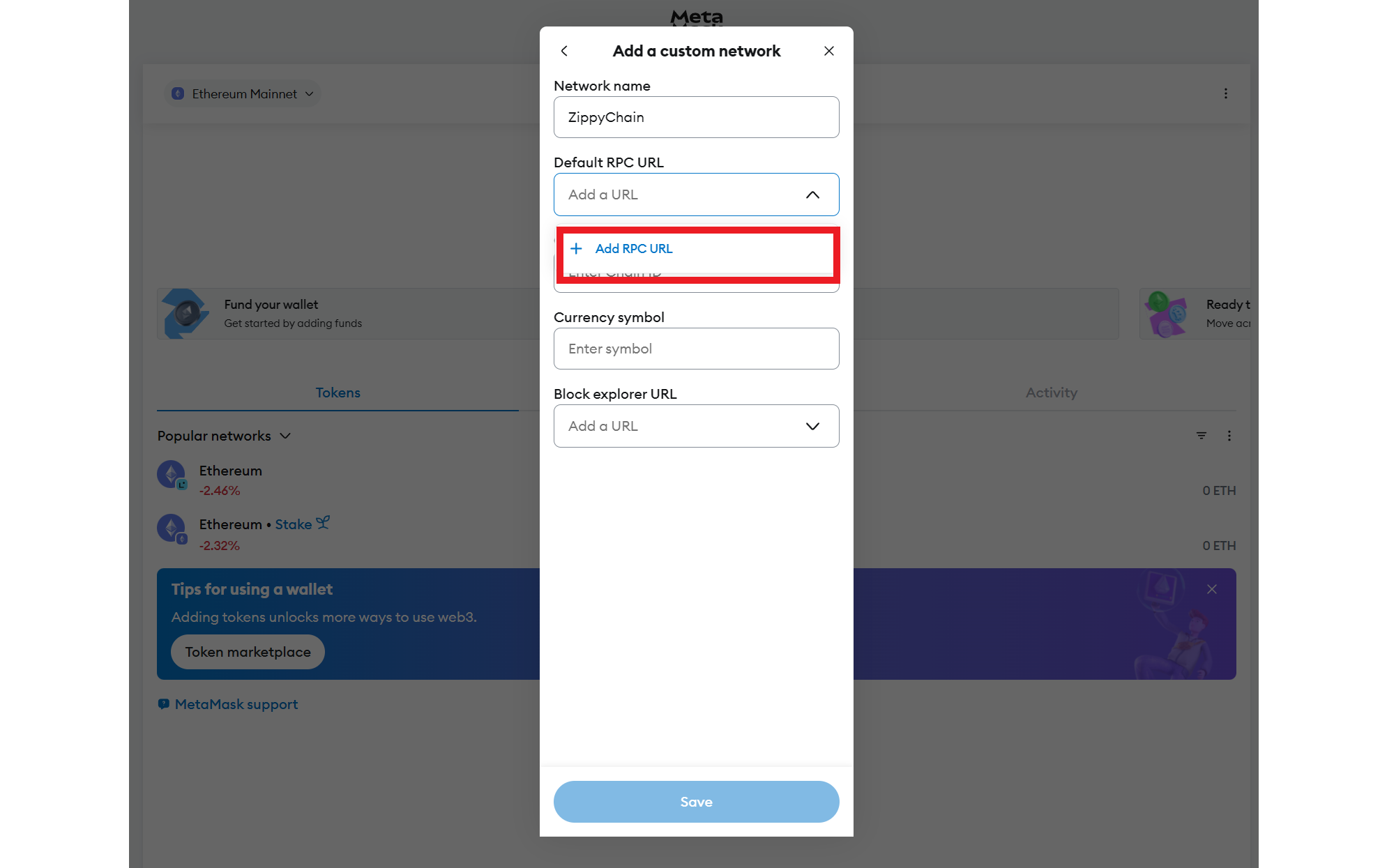 Enter Network Name